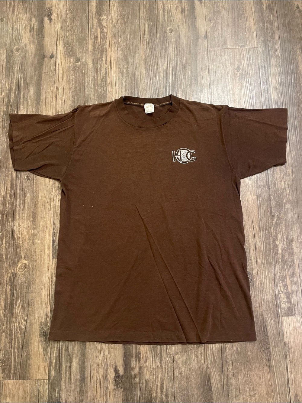 Vintage Ohio Brown Graphic Crewneck T-Shirt - Logo